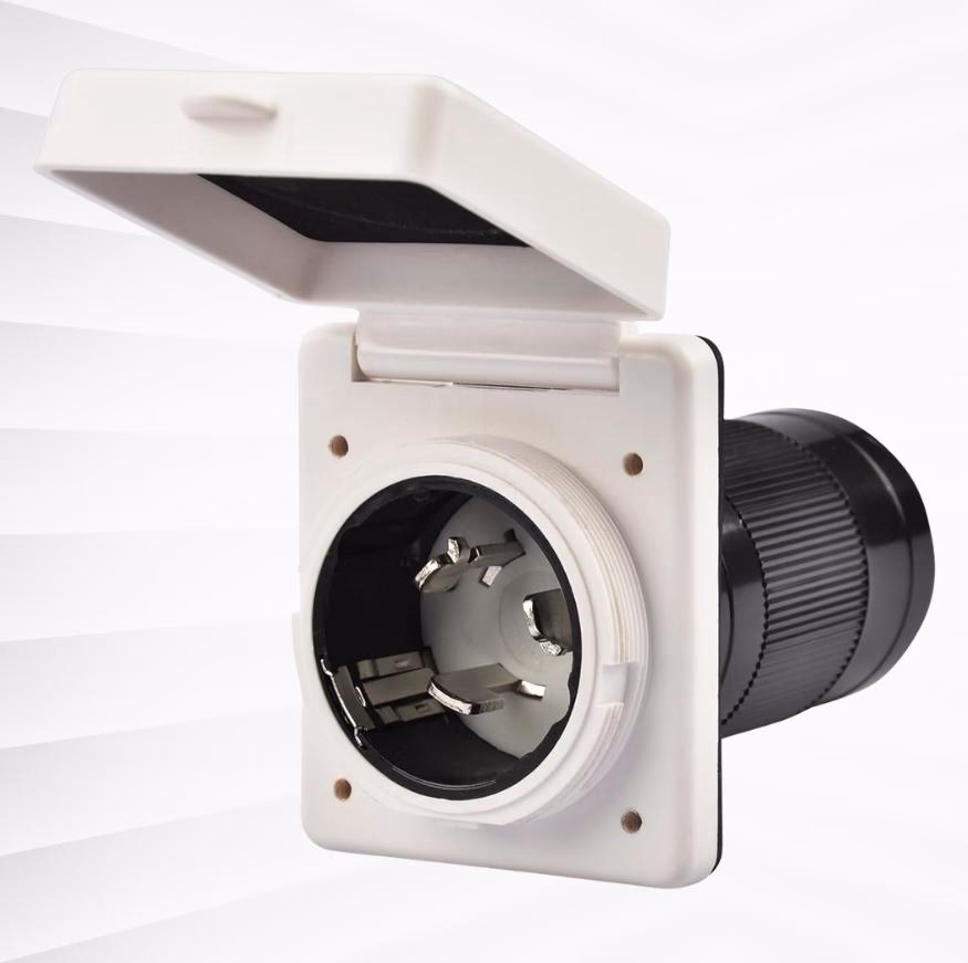 A 50 Amp shore power plug